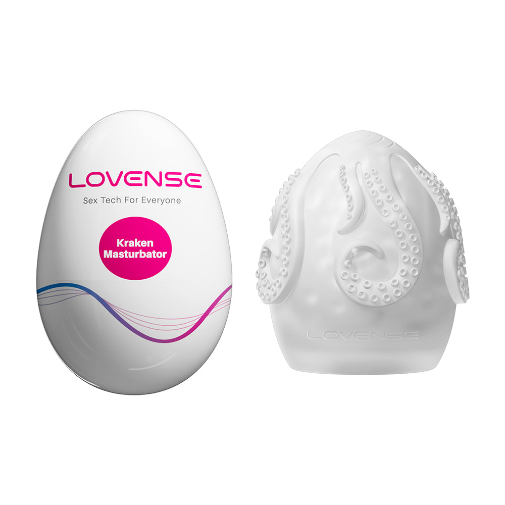 Lovense - Lovense Kraken Single Egg Masturbator - Masturbation Aids for Males - TPE/TPR/Elastomers