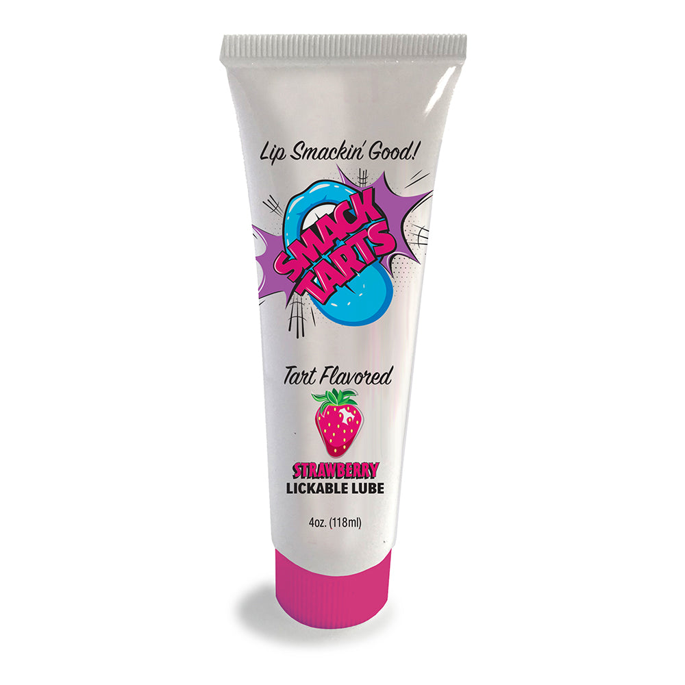 Little Genie - Smack Tarts Lickable Sour Strawberry Lube 4 oz. - Lubricants, Creams & Glides - Liquid