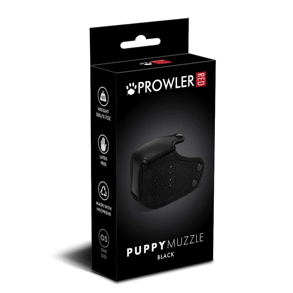 Prowler RED - Prowler RED Puppy Muzzle Black - Bondage & Fetish Toys - Neoprene