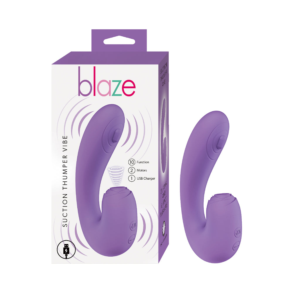 Nasstoys - Blaze Suction Thumper Vibe Lavender - Vibrators - Silicone