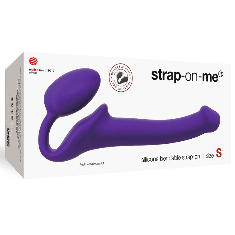 Lovely Planet - Strap-On-Me Semi-Realistic Bendable Silicone Strap-On Purple S - Dildos - Silicone