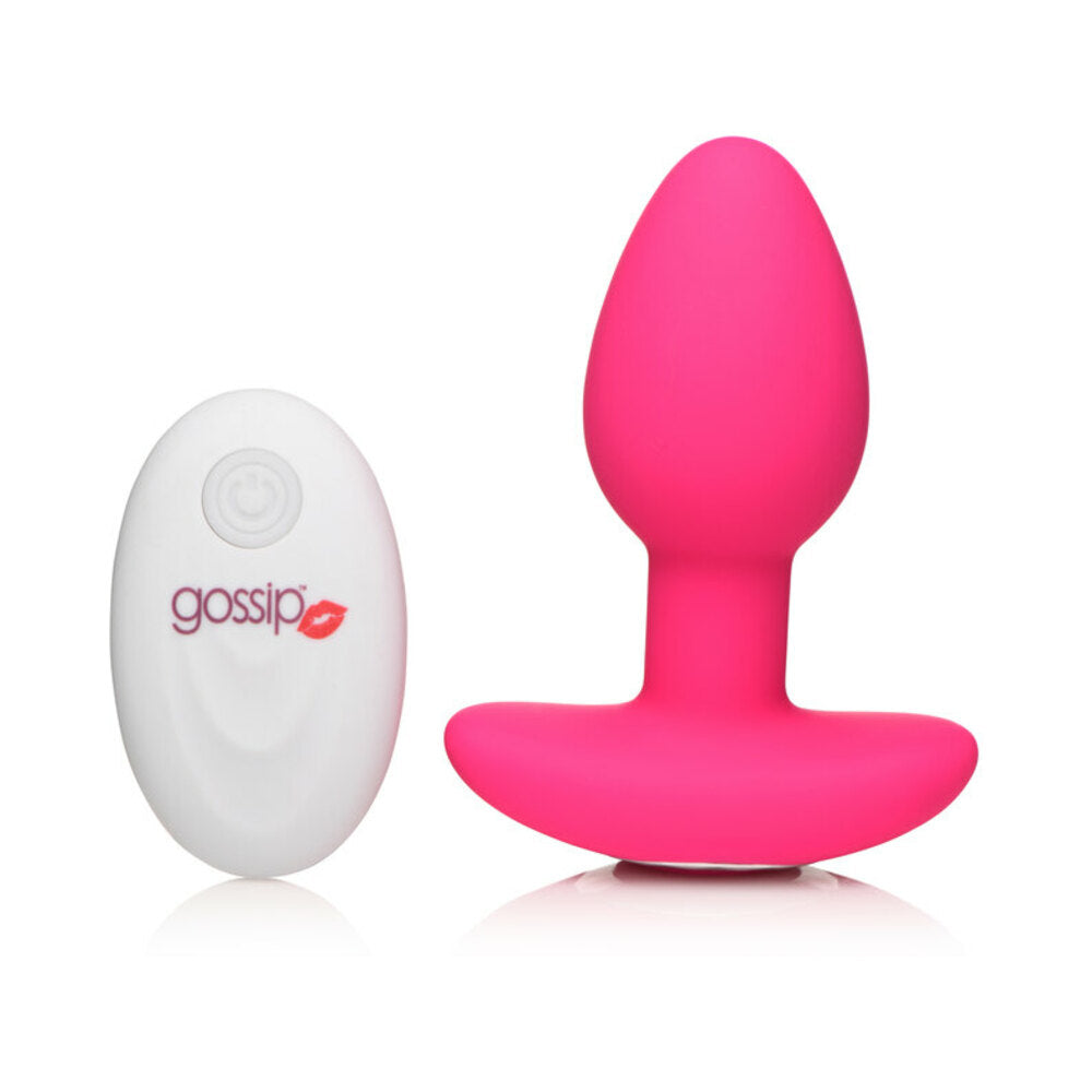 Curve Novelties - Curve Toys Gossip Pop Rocker Rechargeable Remote-Controlled Silicone Vibrating Anal Plug Magenta - Vibrators - Silicone