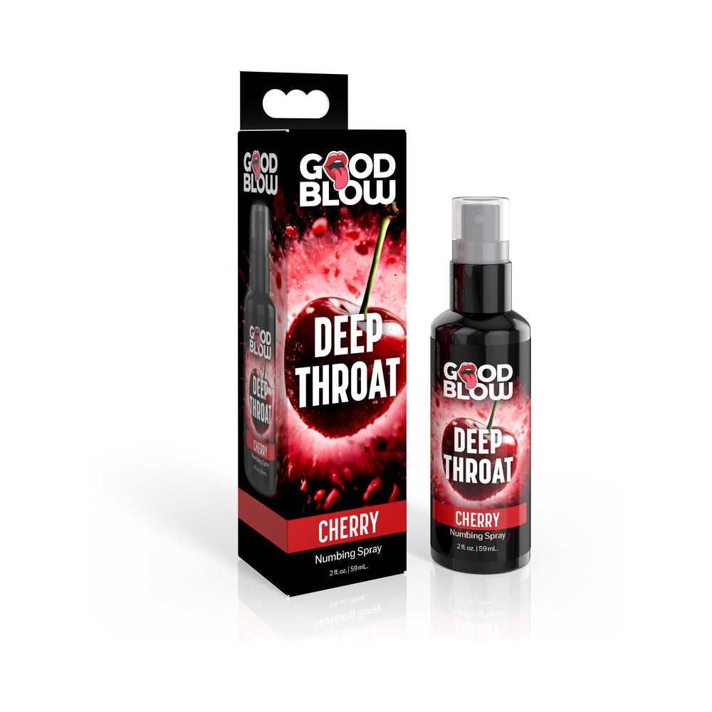 XR Brands - Good Blow Deep Throat Spray Cherry 1 oz. - Supplements & Enhancers - Liquid