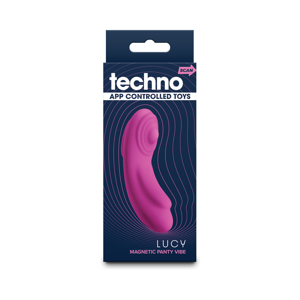 NS Novelties - Techno Lucy App-controlled Panty Vibe with Magnet Magenta - Vibrators - Silicone