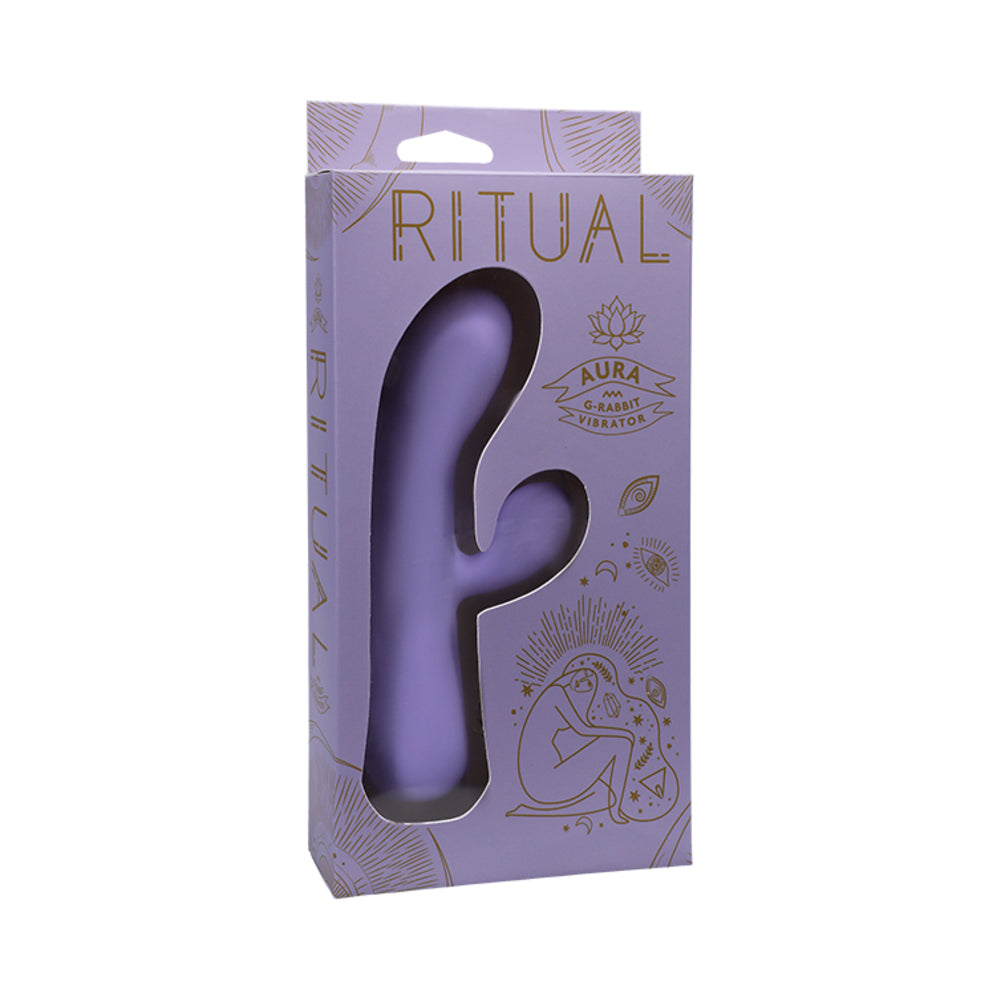 Doc Johnson RITUAL Aura Rechargeable Silicone Rabbit Vibrator Lilac