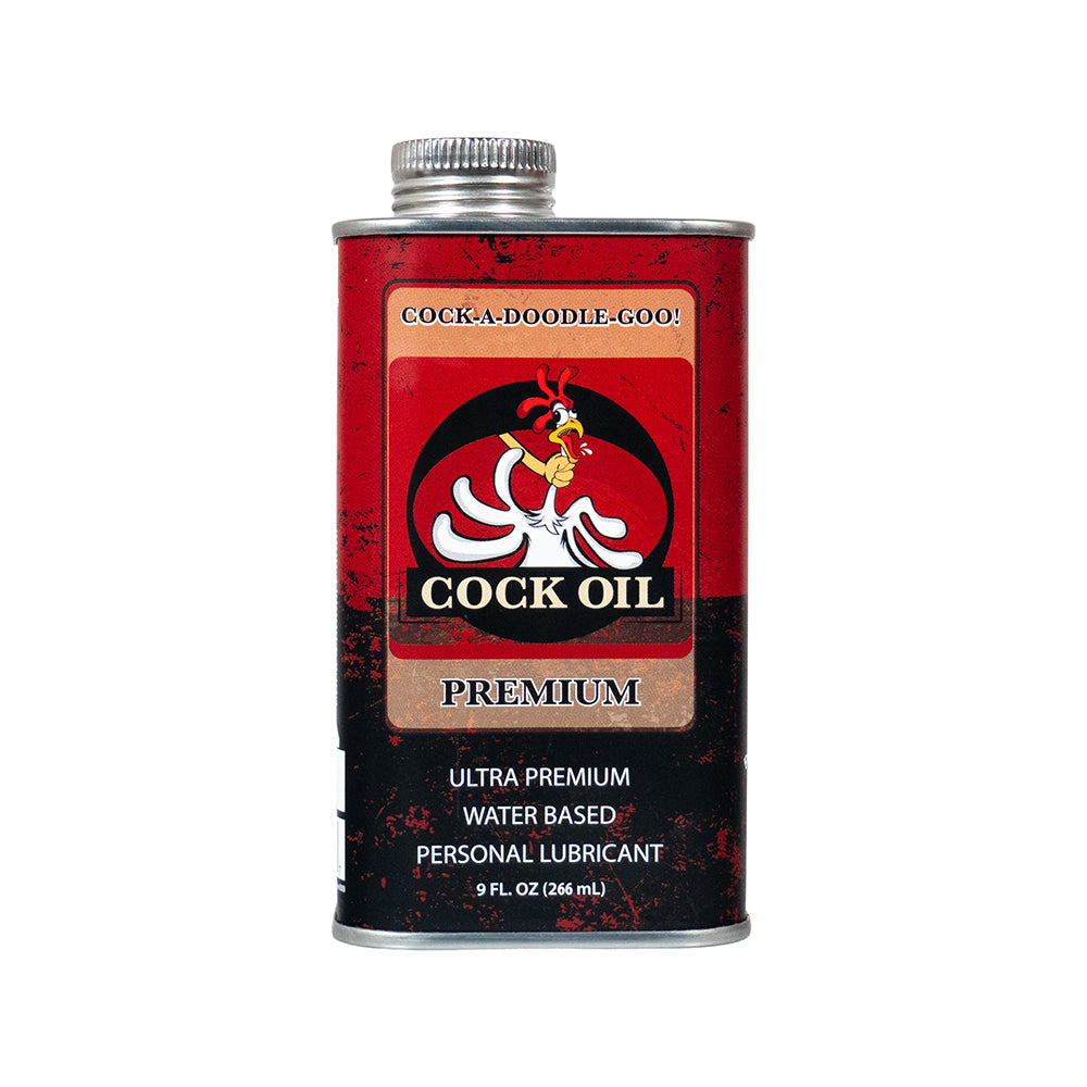 Cock Oil - Cock Oil Water-Based Lubricant Metal Can with Inner Plastic Liner 9 oz. - Lubricants, Creams & Glides