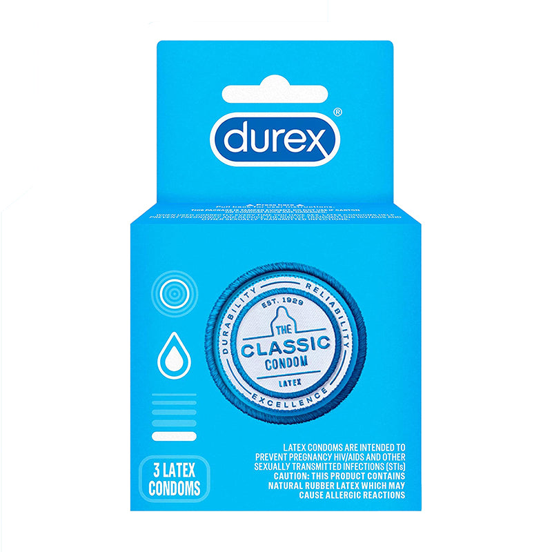 Durex - Durex Classic Lubricated 3 pack - General - Latex