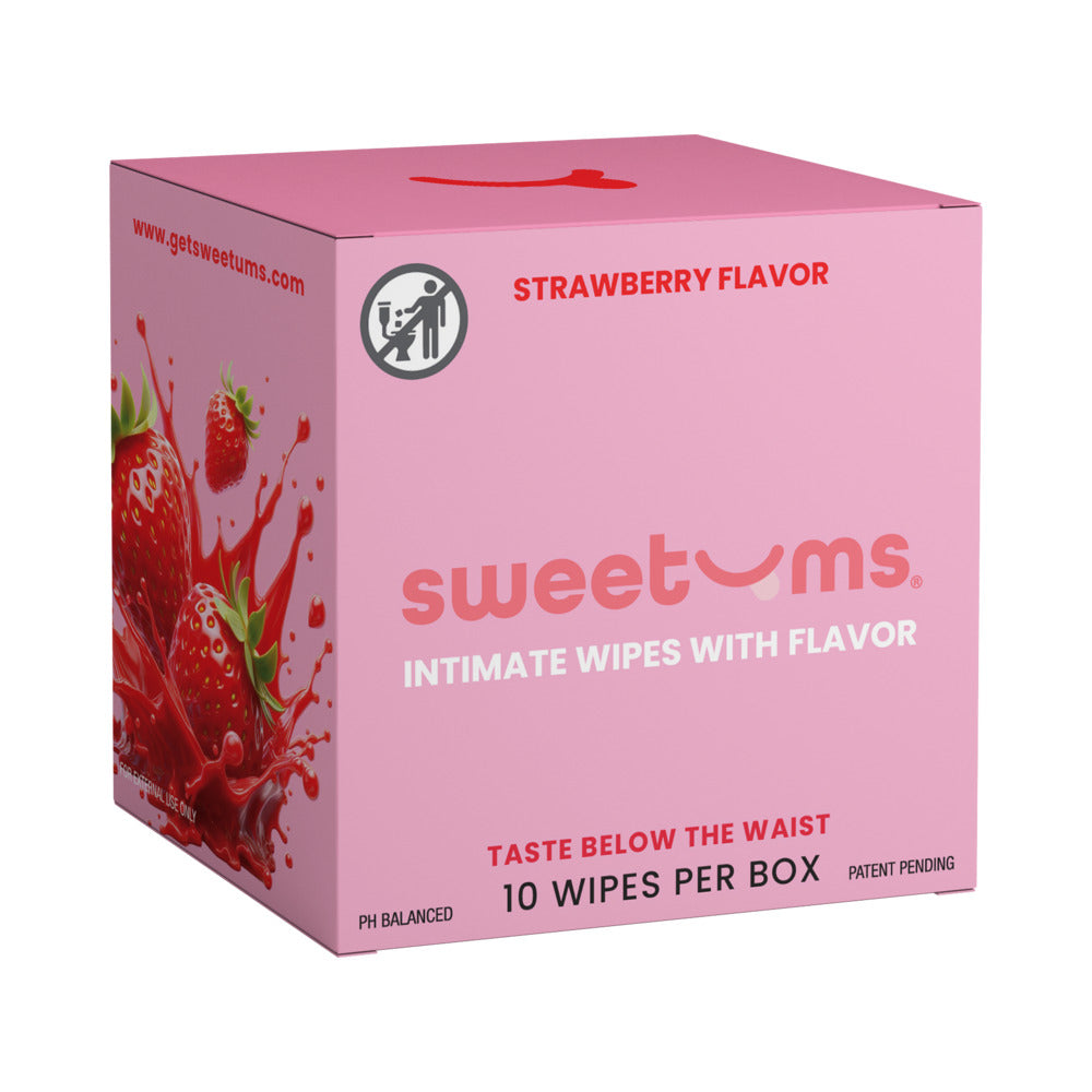 Sweetums - Sweetums Intimate Wipes Strawberry Flavor 10-Pack - General