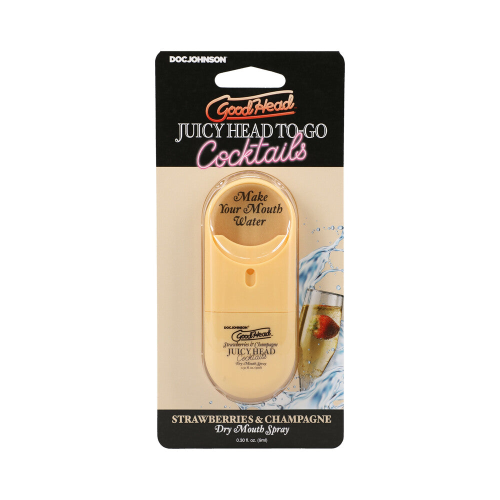 Doc Johnson - GoodHead Juicy Head Cocktails Dry Mouth Spray To-Go Strawberries & Champagne - Supplements & Enhancers