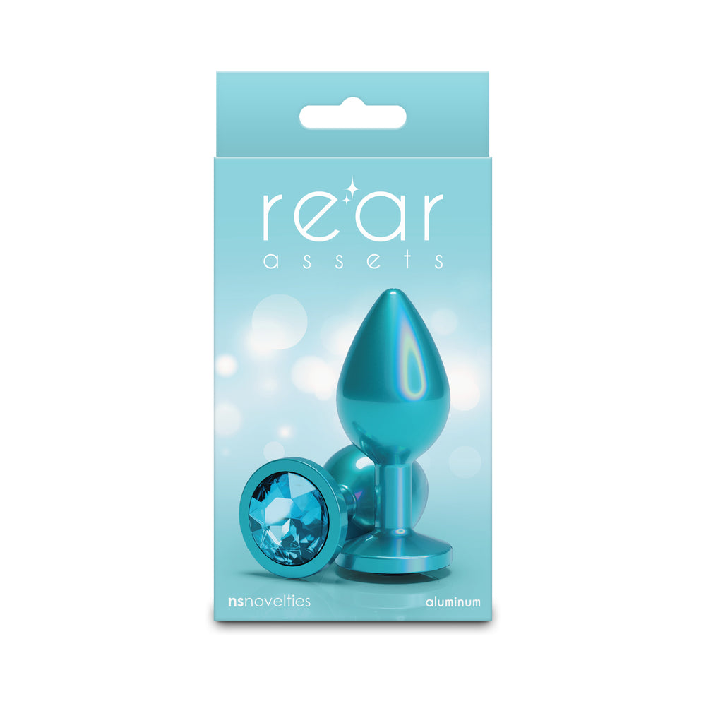 NS Novelties - Rear Assets Plug Iridescent Teal/Teal Medium - Anal Toys & Stimulators - Metal