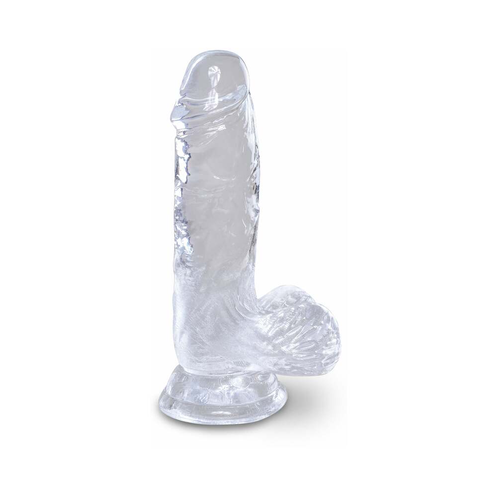 Pipedream - King Cock Clear 5 in. Cock With Balls Realistic Suction Cup Dildo - Dildos - TPE/TPR/Elastomers