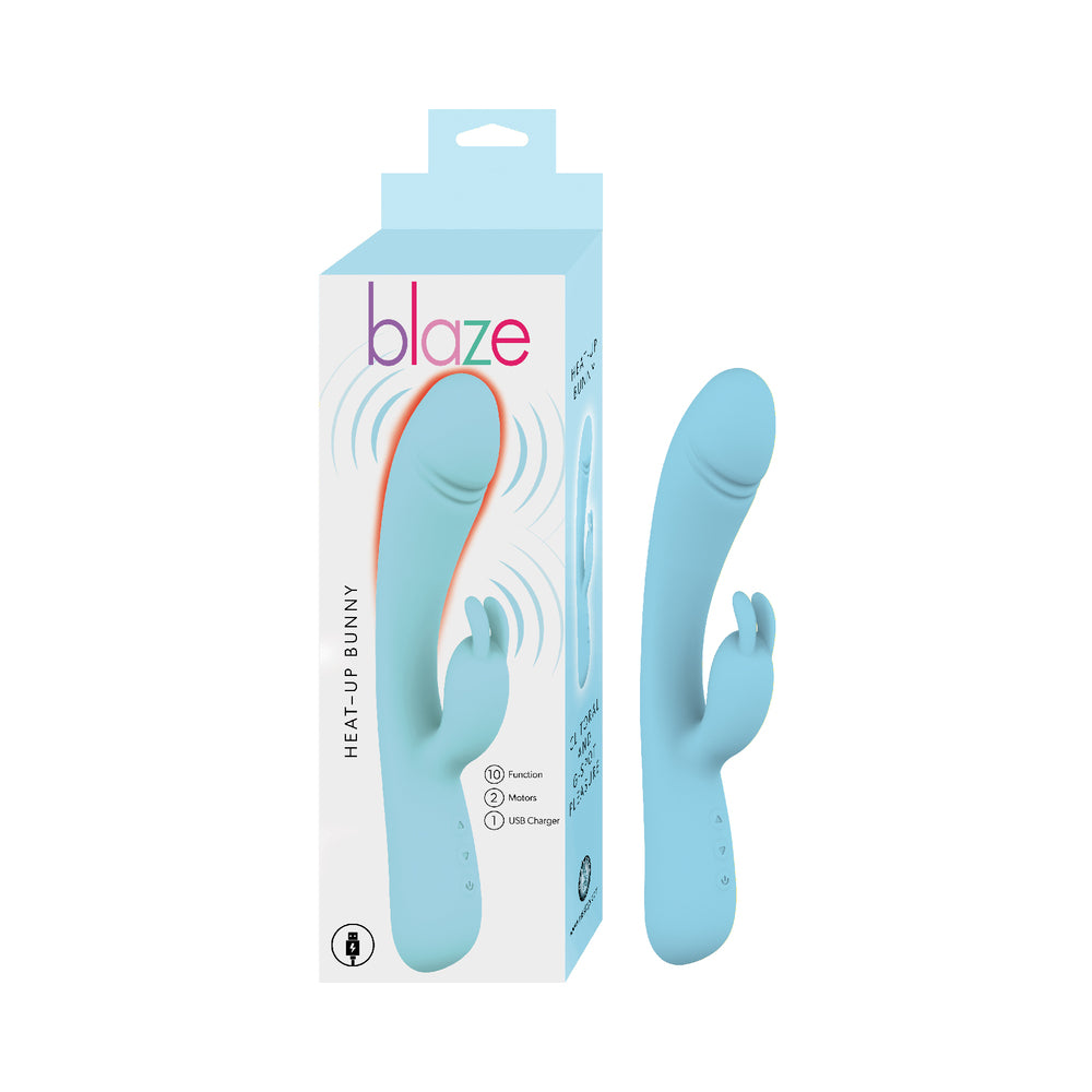 Nasstoys - Blaze Heat Up Bunny Blue - Vibrators - Silicone