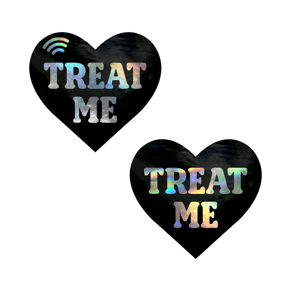 Neva Nude - Neva Nude Treat Me Holographic Heart Smart NFC Pasties - General