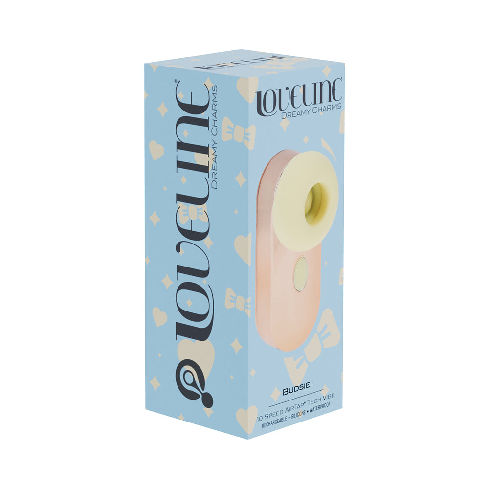 Shots - LoveLine Budsie AirTapTech Rechargeable Vibrator Yellow - Vibrators - Silicone