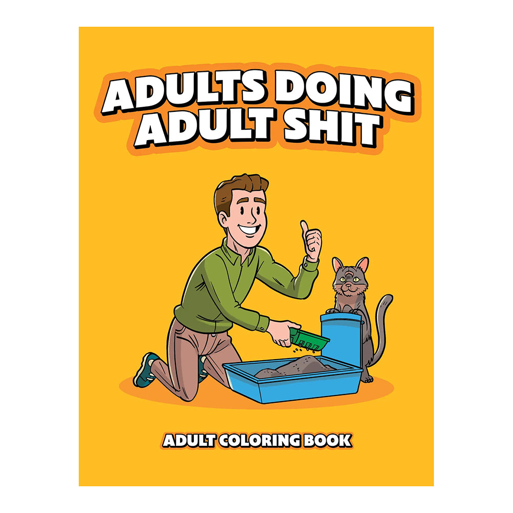 Wood Rocket - Adults Doing Adult Shit Coloring Book - Novelties & Games - Paper