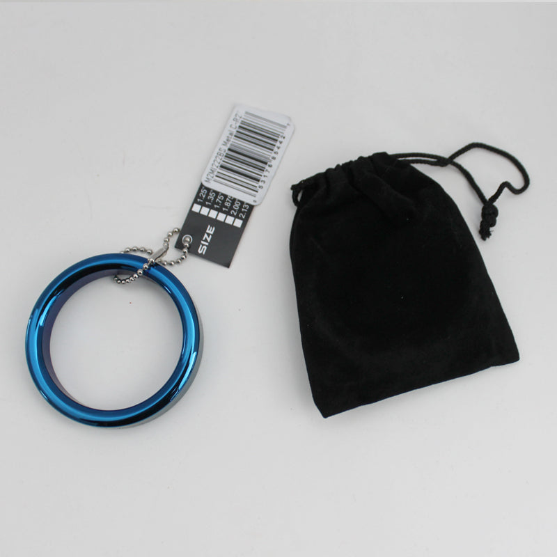 PHS International - M2M Cock Ring Blue Steel 2in - Accessories - Metal