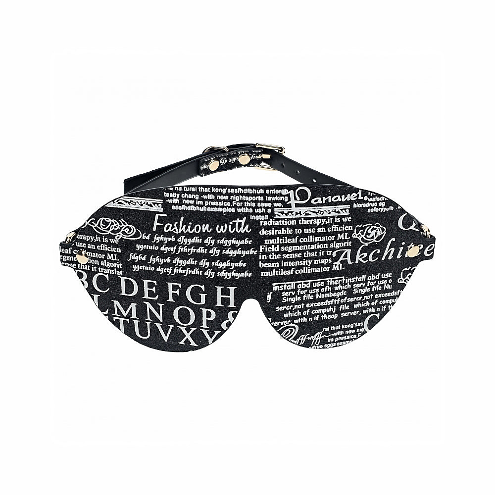 Shots - Ouch! International New York Collection Blindfold - Bondage & Fetish Toys - Leather
