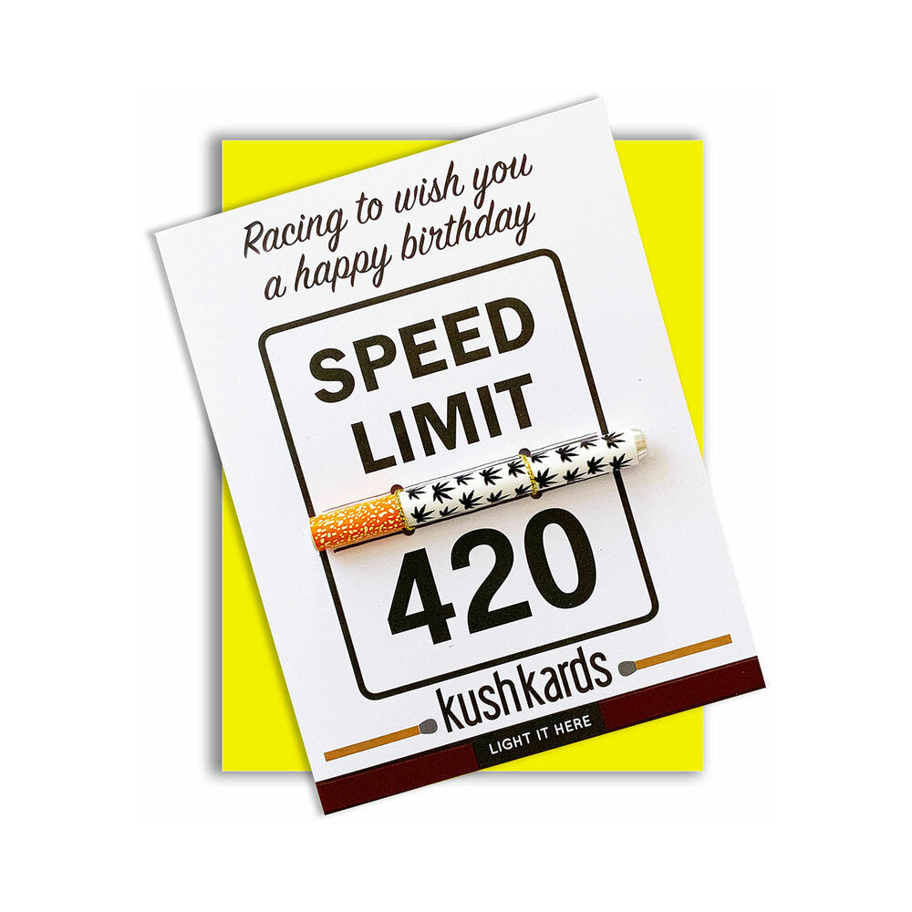 KushKards - 420 Speed Limit Birthday One Hitter Kard - General - Paper