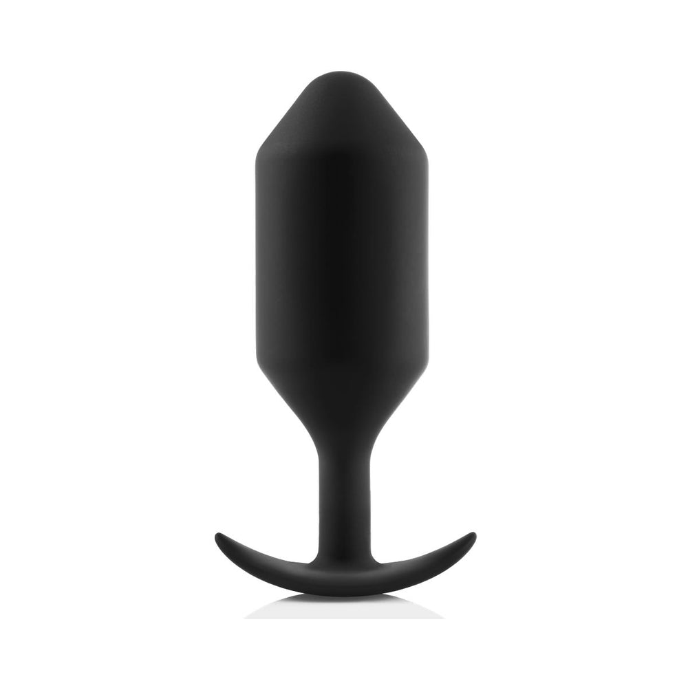b-Vibe - b-Vibe Snug Plug 7 Weighted Silicone Anal Plug Black - Anal Toys & Stimulators - Silicone
