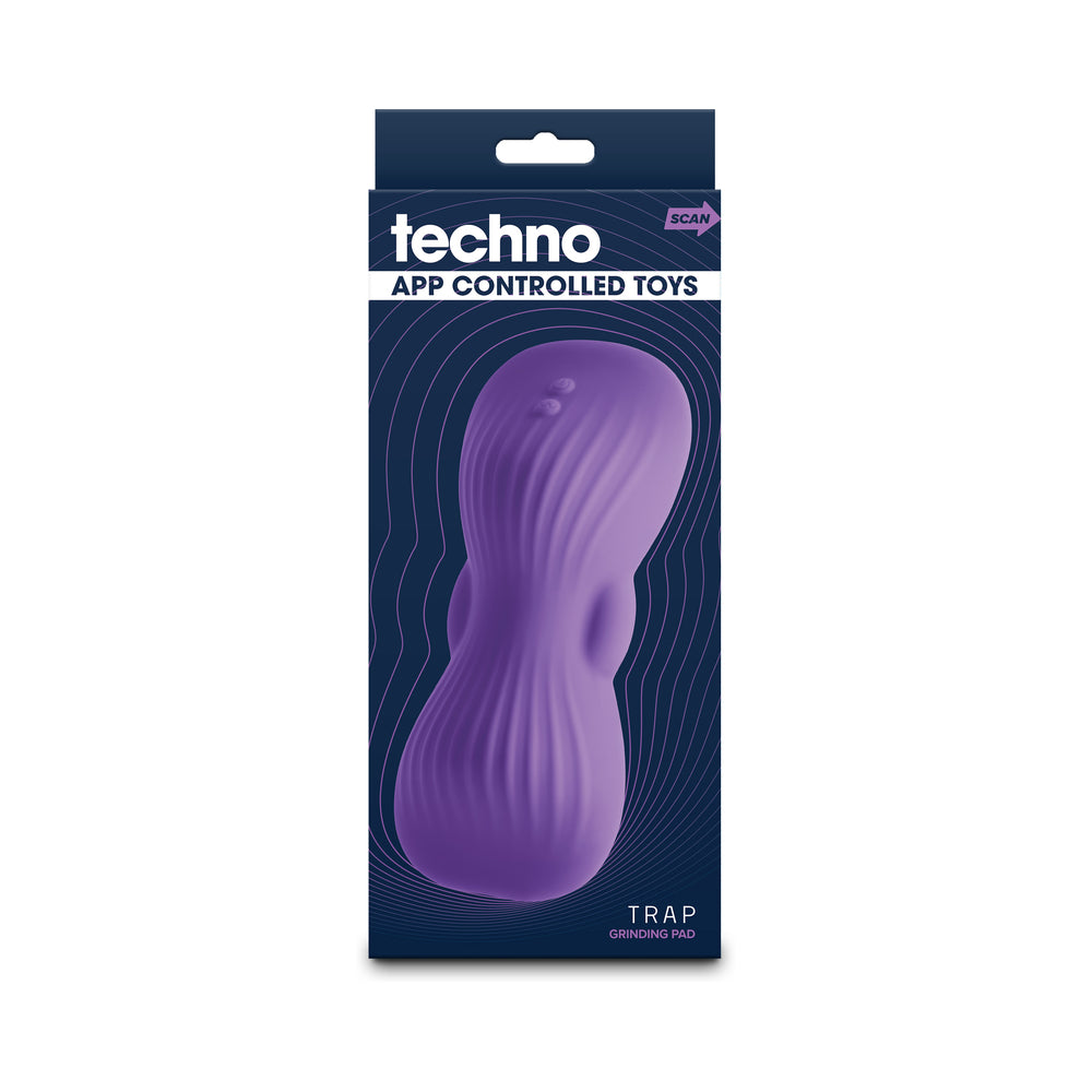 NS Novelties - Techno Trap App-controlled Grinding Pad Purple - Vibrators - Silicone