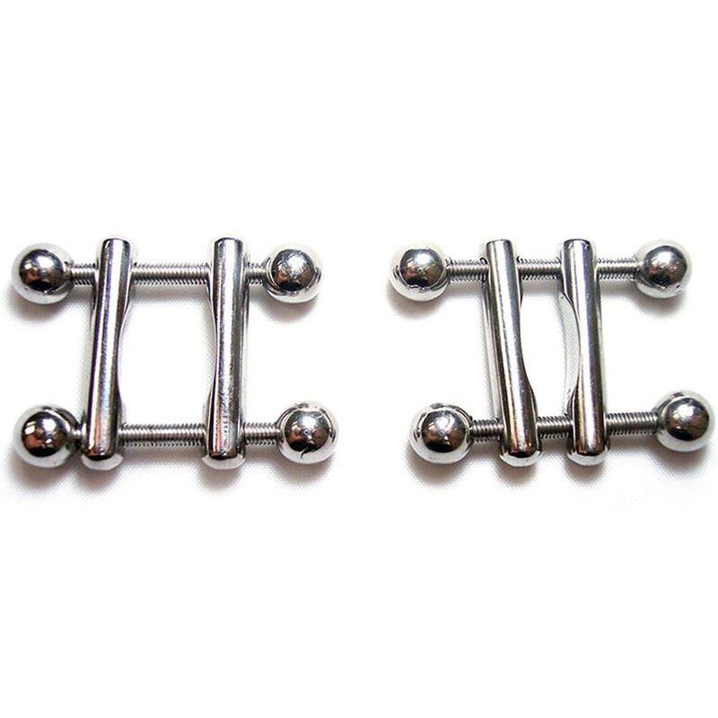 Rouge Garments - Rouge Ball End Nipple Clamps - Bondage & Fetish Toys - Metal