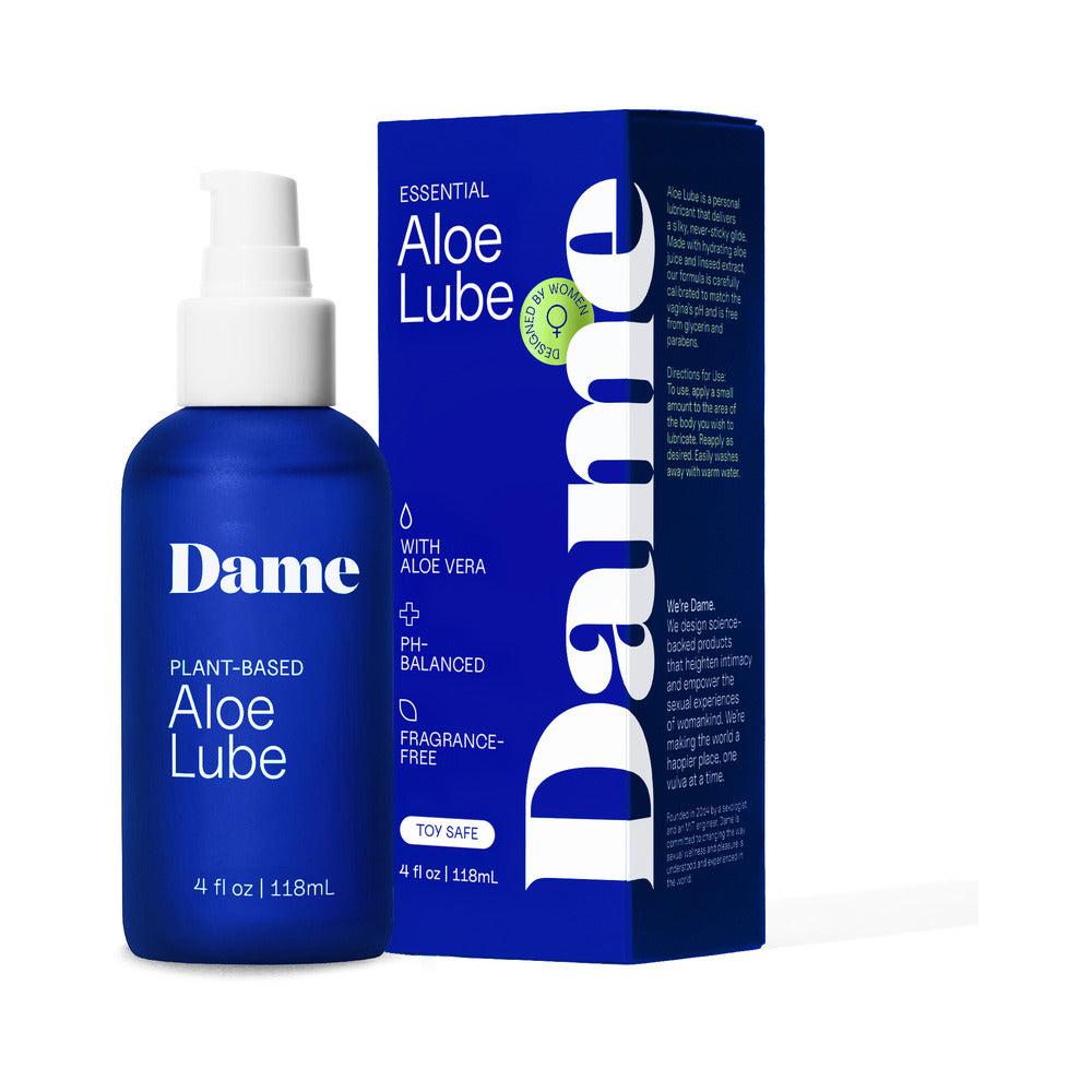 Dame - Dame Aloe Lube Personal Lubricant 4 oz. - Lubricants, Creams & Glides - Liquid