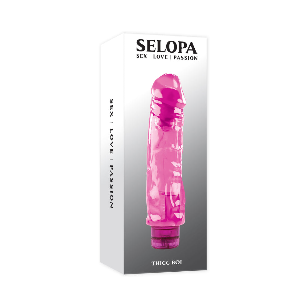 Selopa - Selopa Thicc Boi Vibrating Vibe Rubber Pink - Vibrators - TPE/TPR/Elastomers