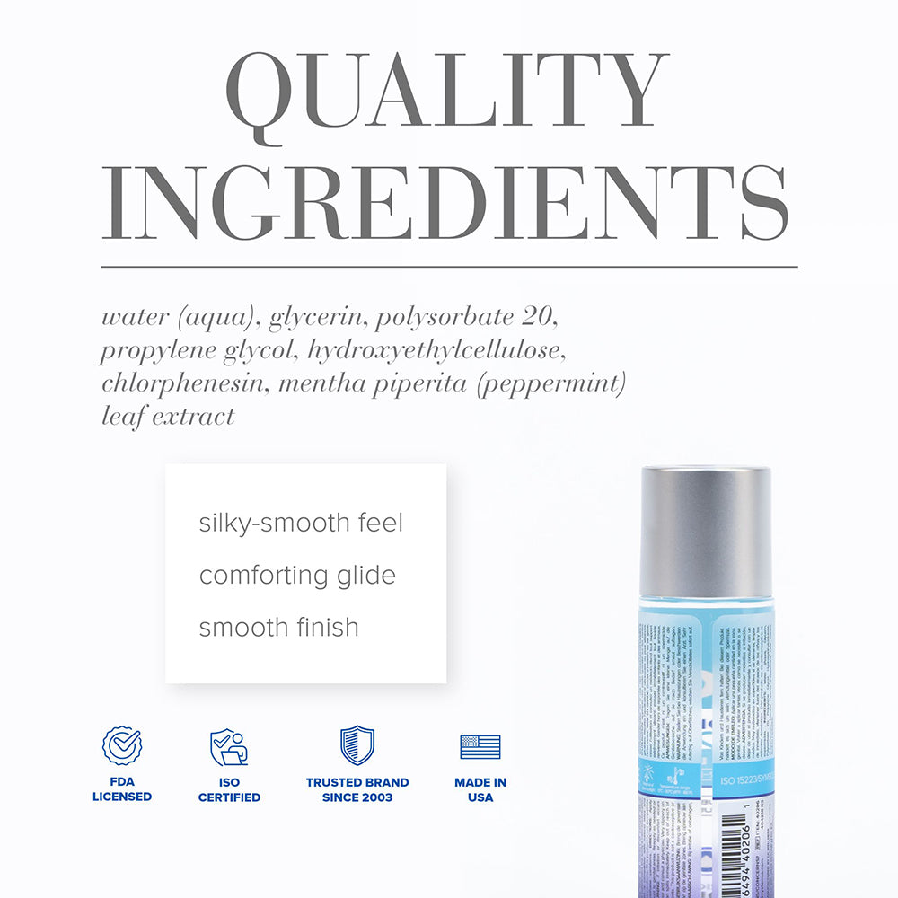 System JO - JO H2O Cooling Water-Based Lubricant 2 oz. - Lubricants, Creams & Glides - Liquid