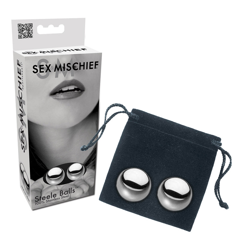 Sportsheets - Sportsheets Sex & Mischief Steele Balls Stainless Steel - Sexual Wellness - Metal