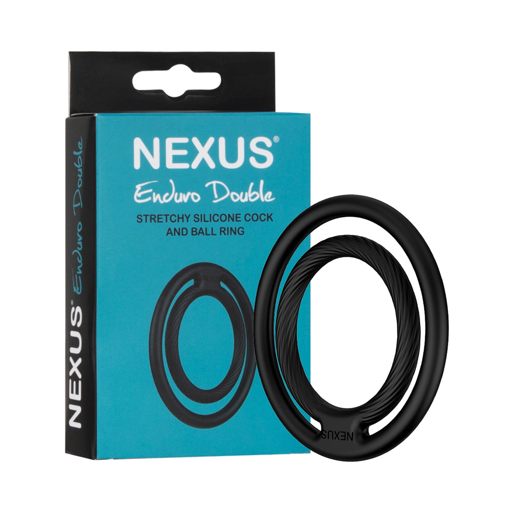 Nexus - Nexus Nexus Double Enduro Silicone Cock and Ball Ring - Cockrings - Silicone