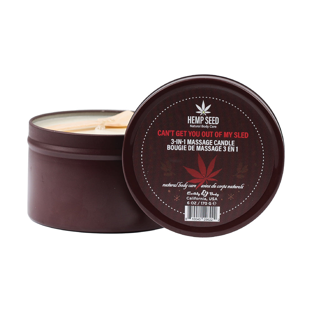Earthly Body - Earthly Body Hemp Seed 3-in-1 Holiday Candle Can''t Get You Out Of My Sled 6 oz. - General