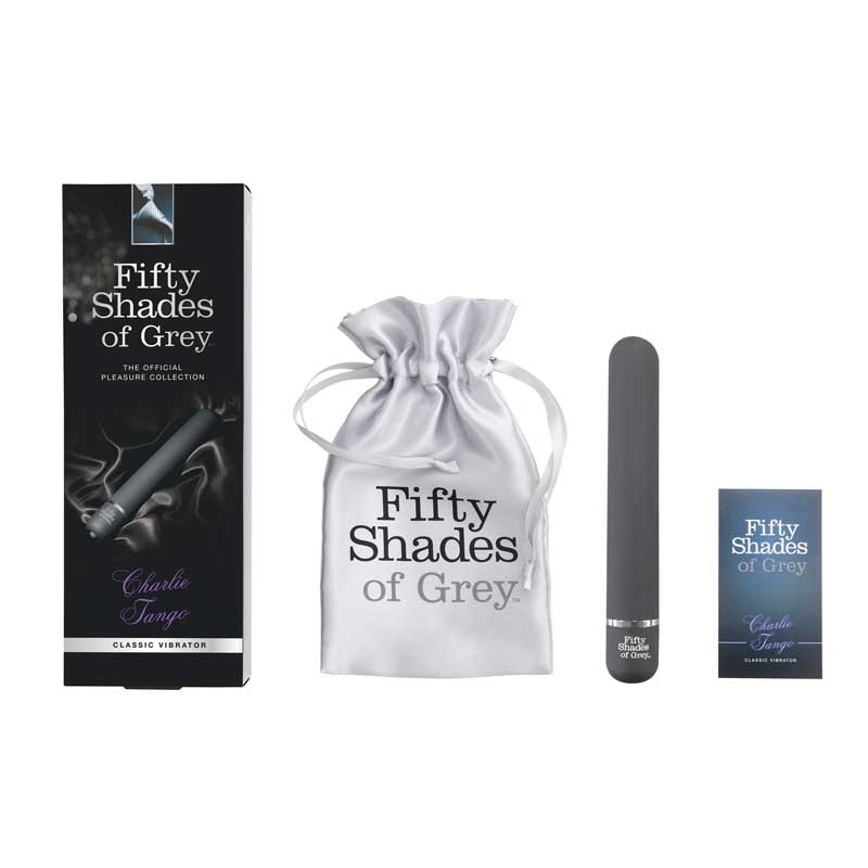 Fifty Shades of Grey - Fifty Shades of Grey Charlie Tango Slimline Classic Vibrator Black - Vibrators - Plastic