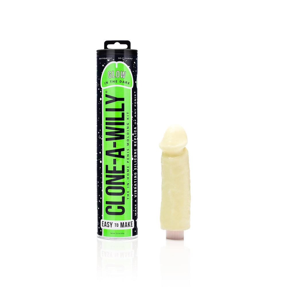 Clone-A-Willy - Clone-A-Willy DIY Vibrating Dildo Kit Glow-in-the-Dark - Harnesses & Strap-Ons - Silicone