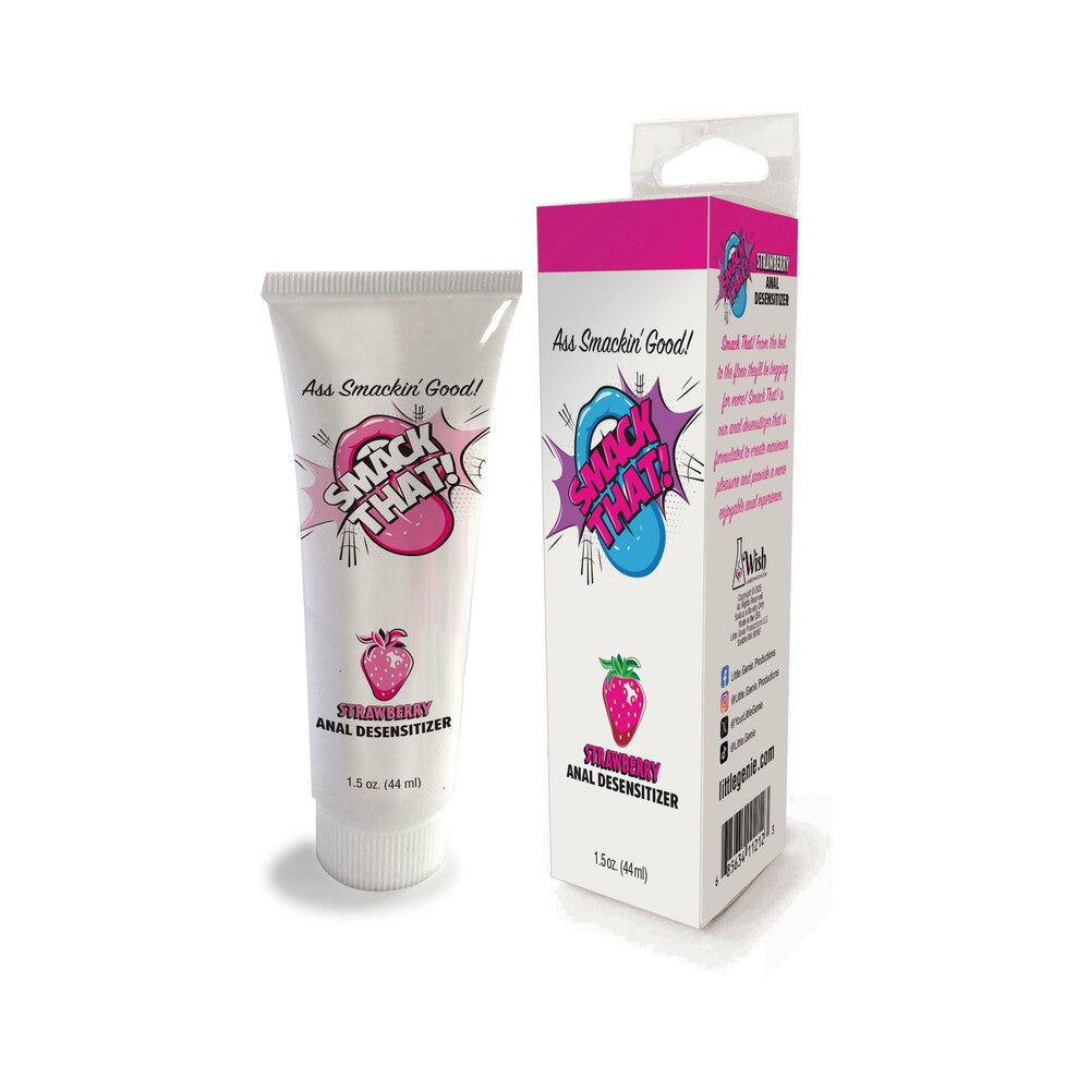 Little Genie - Smack That Anal Desensitizer Strawberry 1.5 oz. - Supplements & Enhancers - Gel