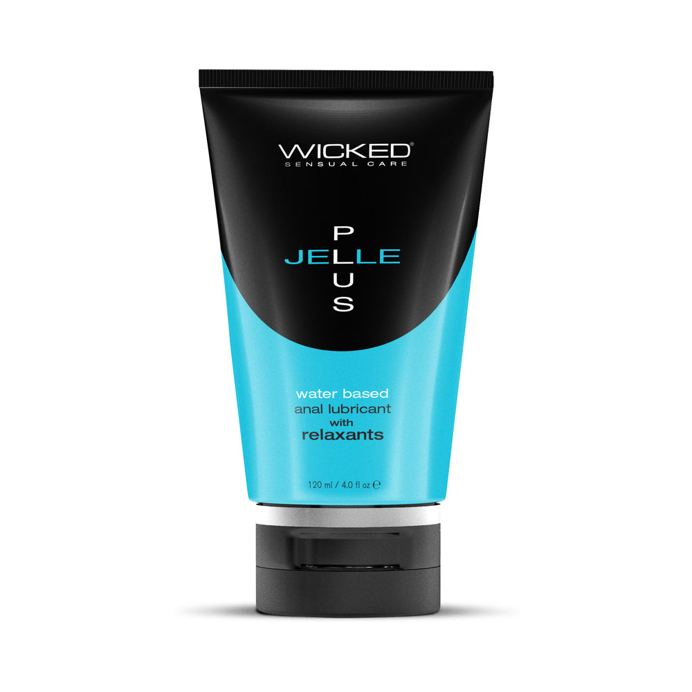 Wicked - Wicked Jelle Plus Anal Lubricant with Relaxants 4 oz. - Lubricants, Creams & Glides - Gel
