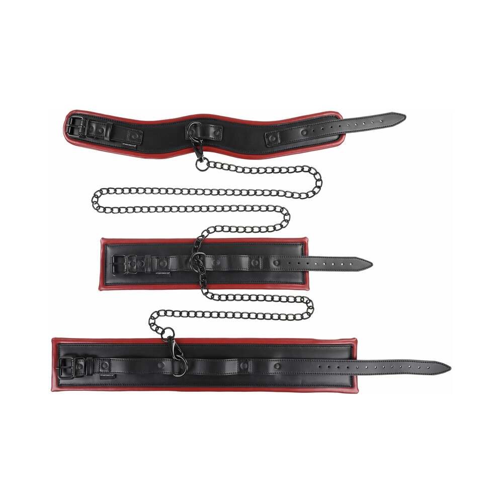 Sportsheets - Sportsheets Saffron Chained & Tamed 3-Piece Bondage Kit - Bondage & Fetish Toys - Polyurethane