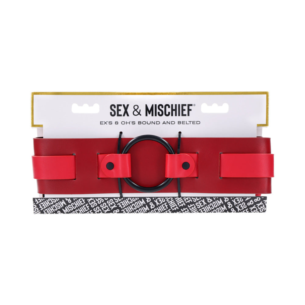 Sportsheets - Sportsheets Sex & Mischief Ex''s & Oh''s Bound and Belted - Bondage & Fetish Toys - Polyurethane