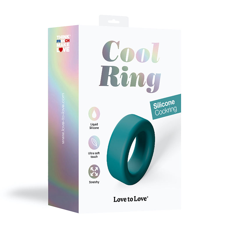 Lovely Planet - Love to Love Cool Ring Silicone Cockring Petrol Blue - Cockrings - Silicone