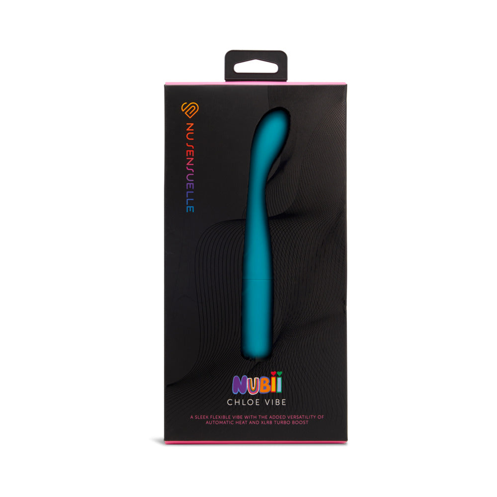 Nu Sensuelle - Nu Sensuelle Chloe Nubii Warming Slim G with Turbo Boost and Heat Blue - Vibrators - Silicone