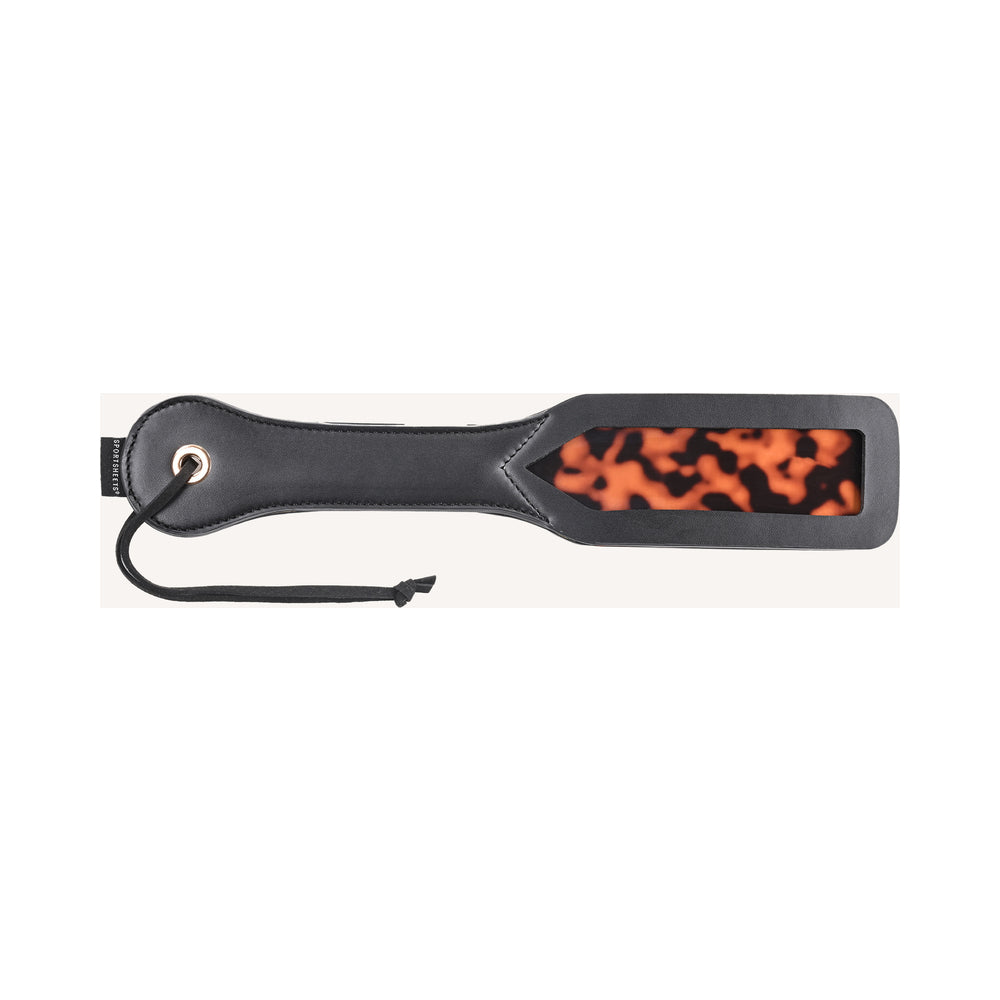 Sportsheets - Sincerely, Sportsheets Amber Layered Spanker Tortoiseshell - Bondage & Fetish Toys - Polyurethane