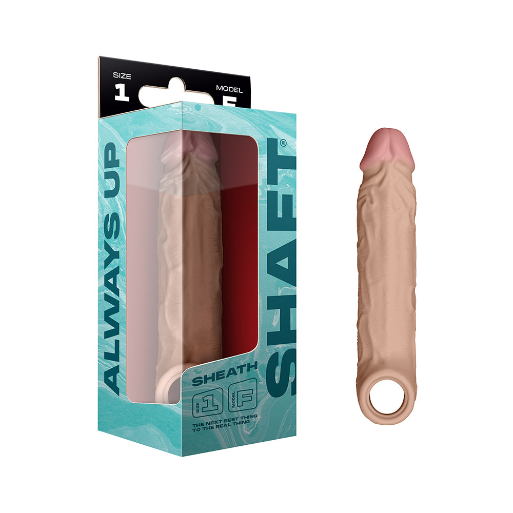 Shaft - Shaft Model F: Sheath Pine Size 1 - Penis Extension & Sleeves - Silicone