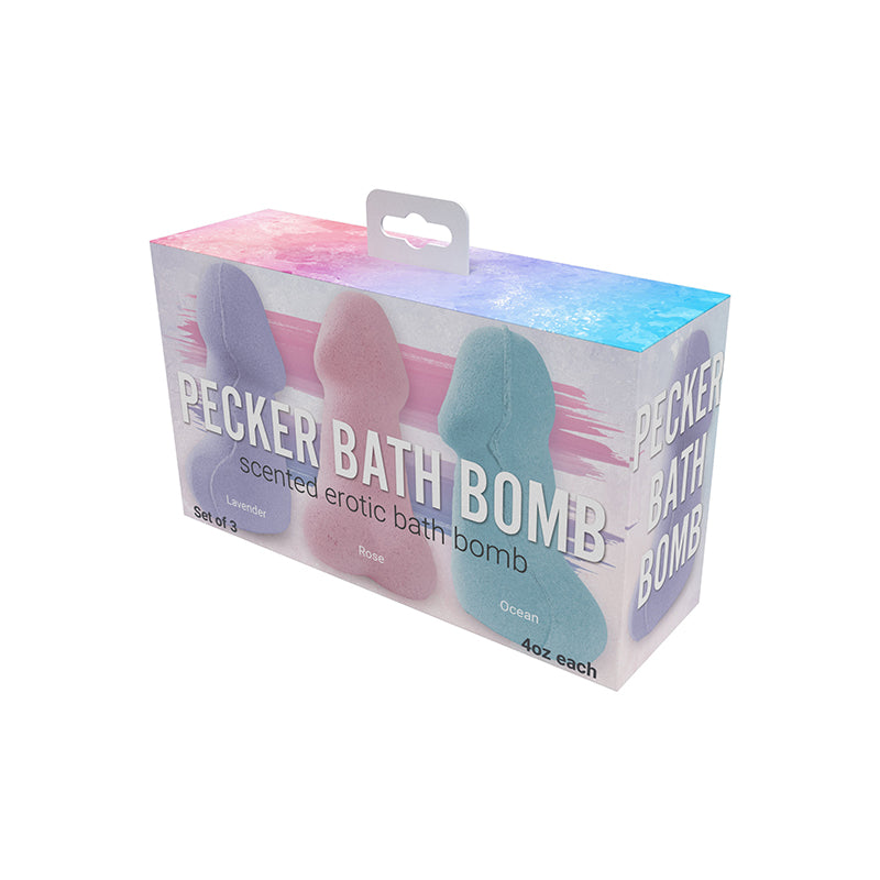 Hott Products - Pecker Bath Bomb - 3Pk. Jasmine Scented - General