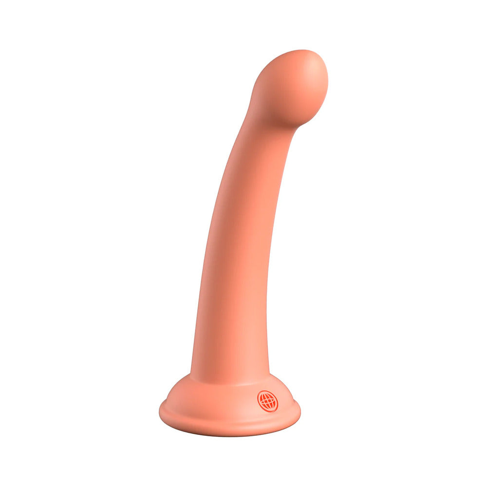 Pipedream - Dillio Platinum Collection Secret Explorer 6 in. Silicone Dildo Peach - Dildos - Silicone