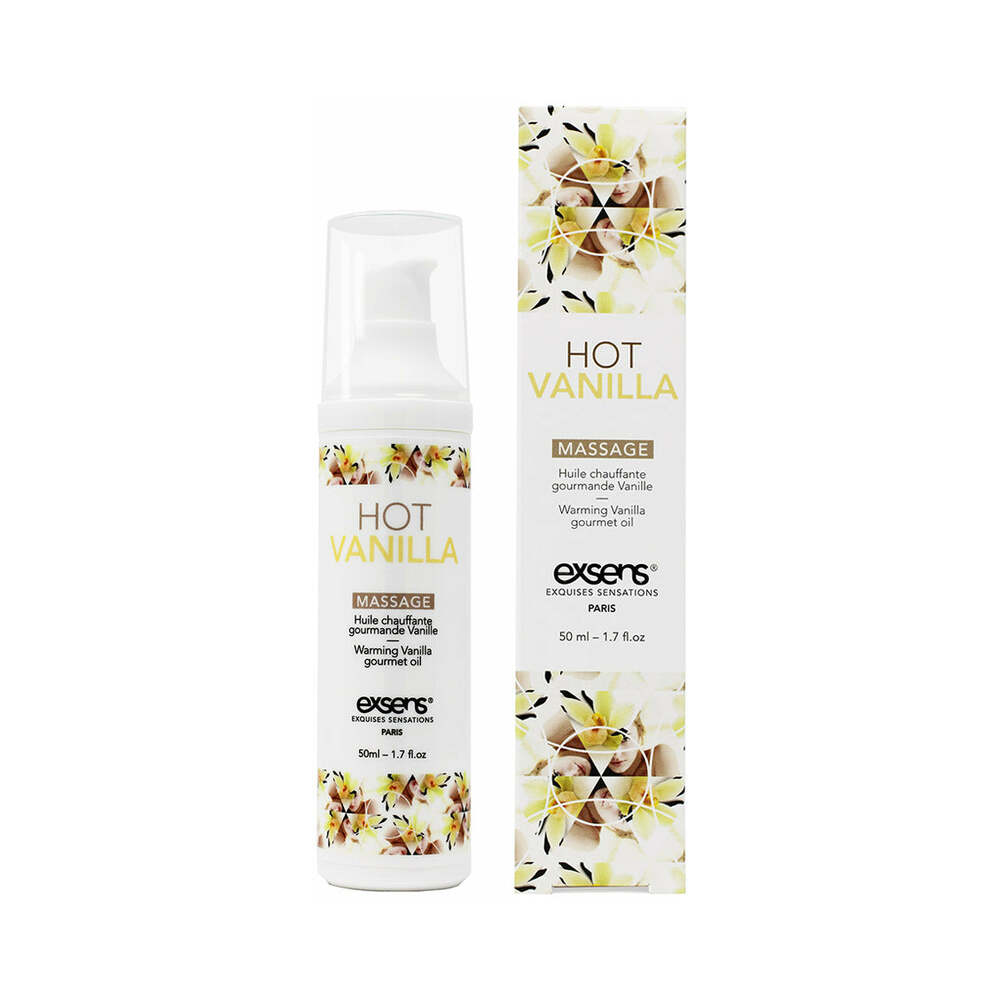 Exsens - Exsens Warming Massage Oil Hot Vanilla 1.7 oz. - Lubricants, Creams & Glides - Liquid