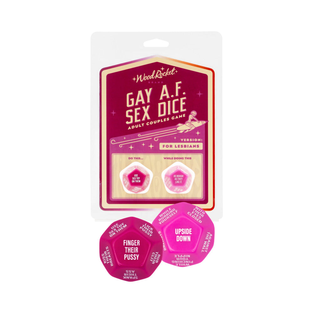 Wood Rocket - Gay AF Sex Dice: Lesbians - Novelties & Games - ABS