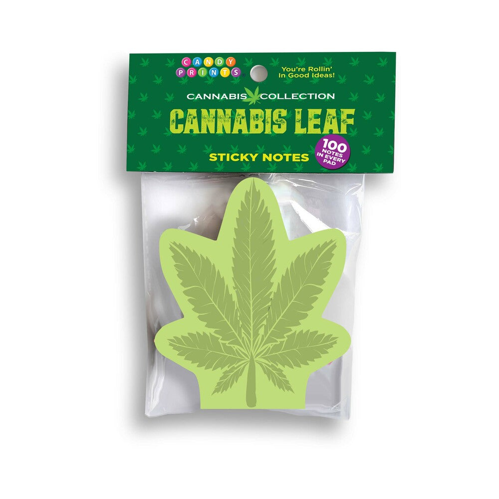 Little Genie - Cannabis Leaf Sticky Notes - Novelties & Games - Paper