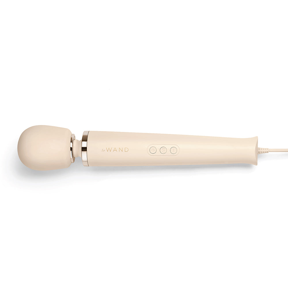 Le Wand - Le Wand Plug-In Vibrating Massager Cream - Vibrators - Silicone