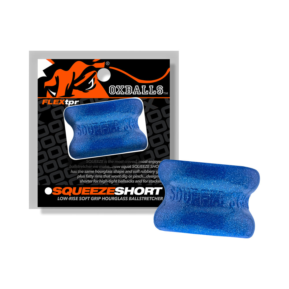Oxballs - Oxballs Squeeze Short Ballstretcher Blue Fire - Cockrings