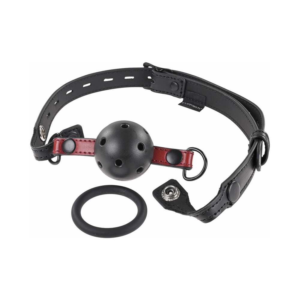 Sportsheets - Sportsheets Saffron Interchangeable Gag with Adjustable Buckle - Bondage & Fetish Toys - Polyurethane