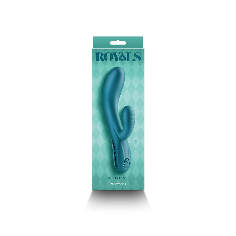NS Novelties - Royals Regent Rabbit Vibrator Metallic Green - Vibrators - Silicone